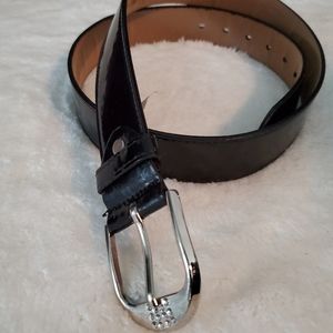 Black Patent Leather Belt